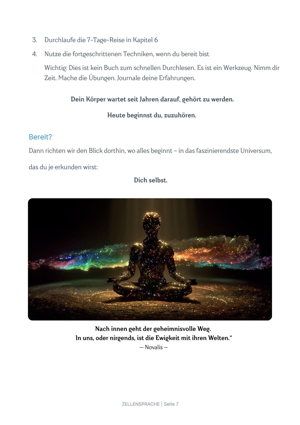 Zellensprache Leseprobe – Seite 7