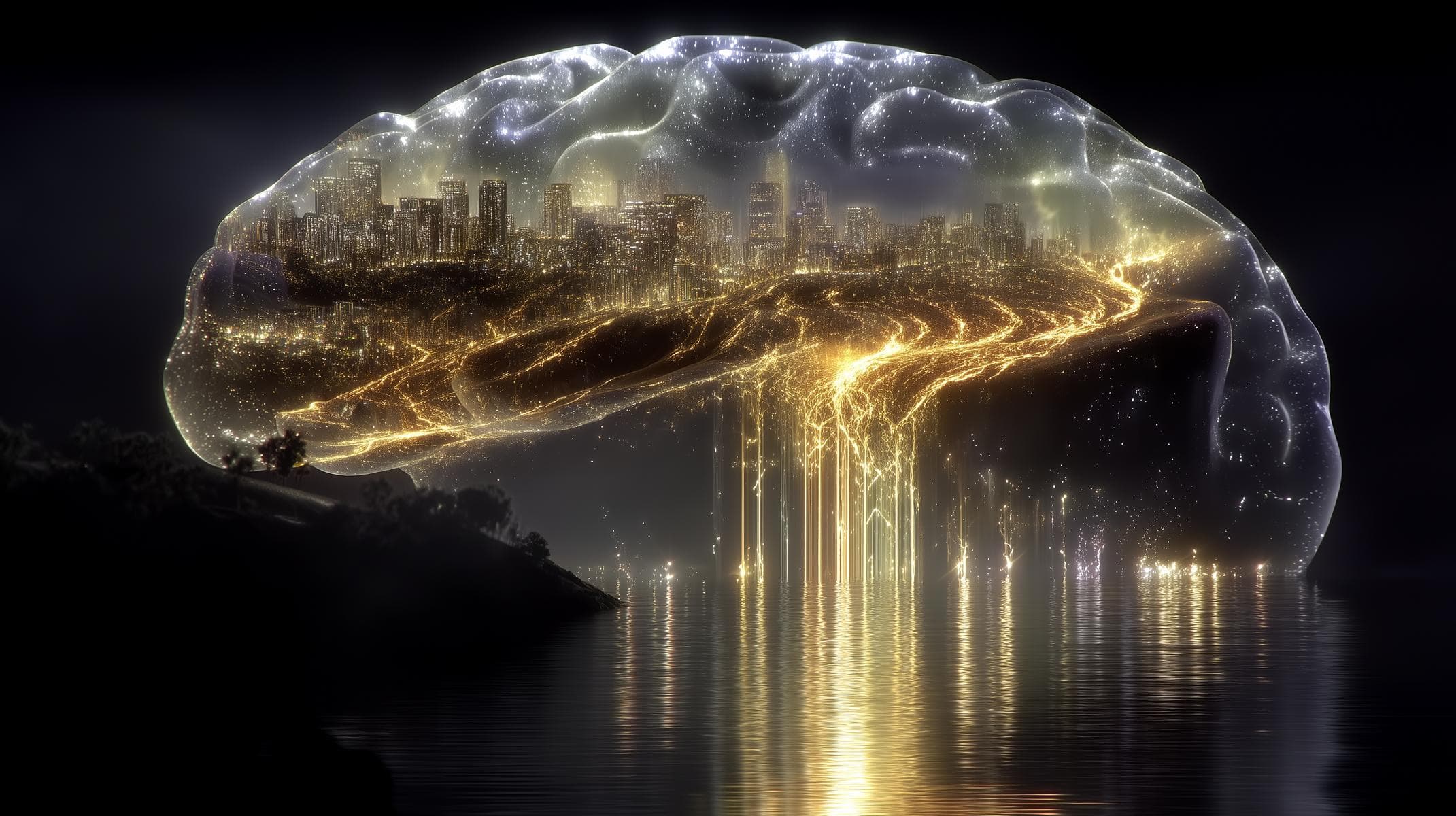 Im Inneren des menschlichen Gehirns – Falten des Cortex