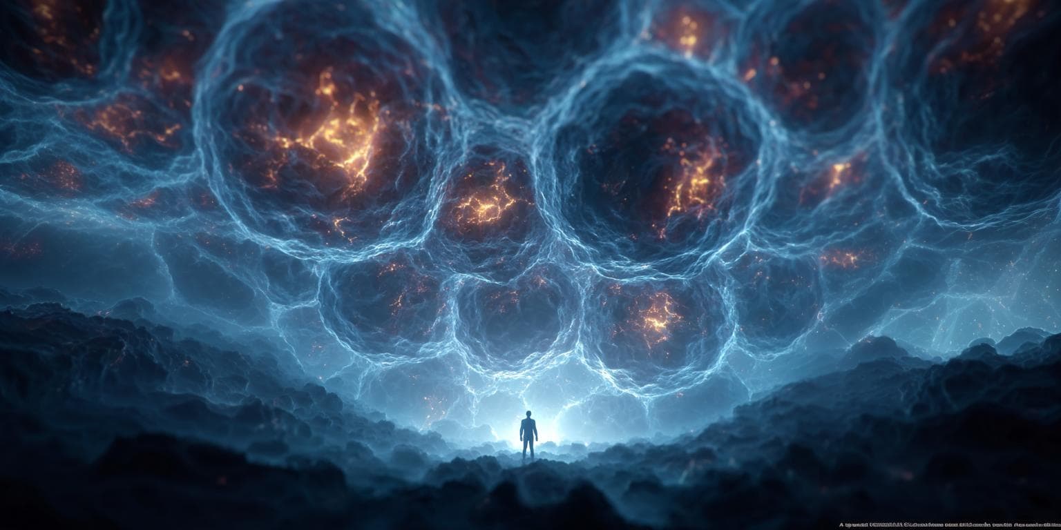 Atmosphärischer Hintergrund – Verbindung zwischen Bewusstsein und Zellen